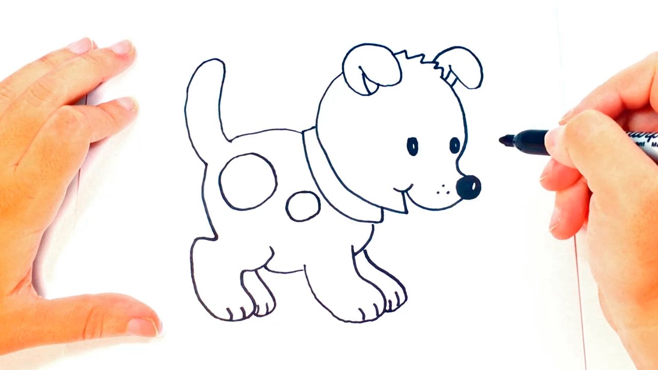 1280x720 How To Draw A Puppy For Kids Puppy Drawing Lesson Step By Step