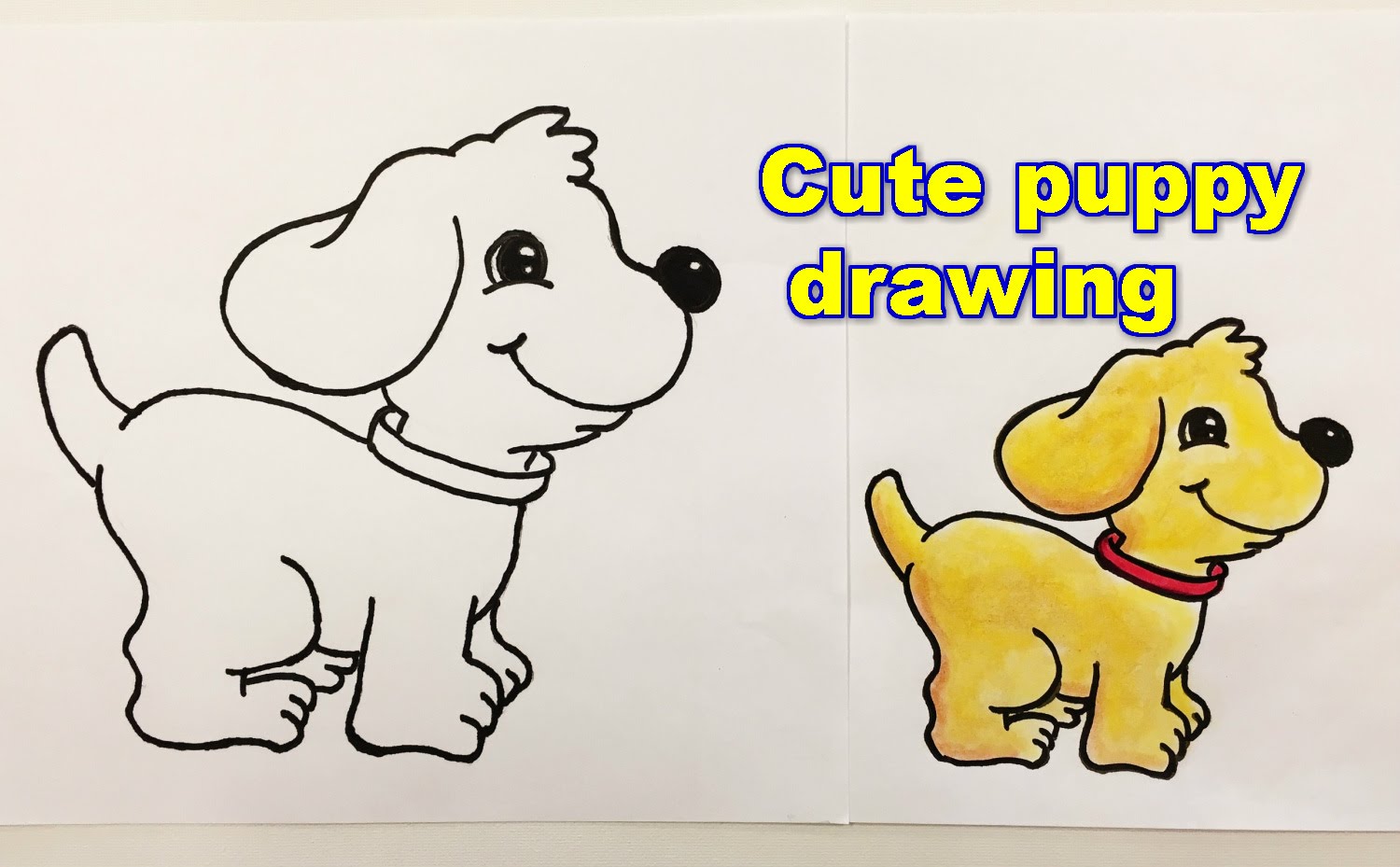 1500x929 How To Draw A Puppy, Step By Step