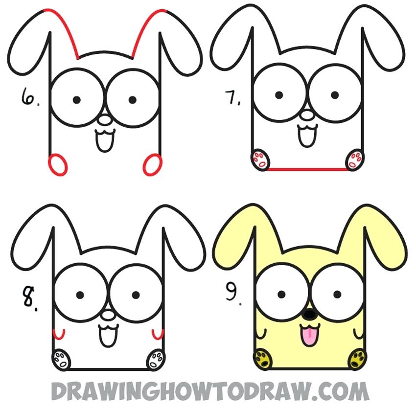 850x840 Puppy Drawing