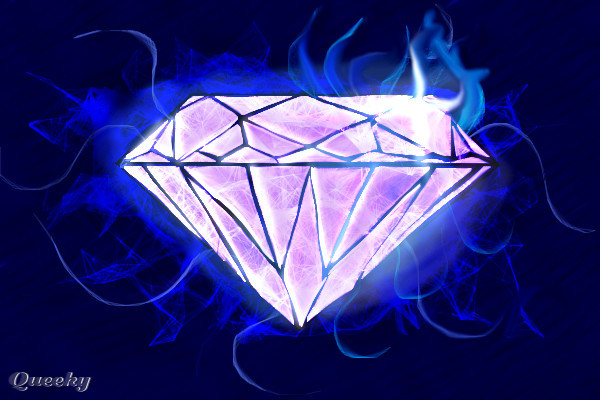 600x400 Purple Diamond A Objects Speedpaint Drawing By Gurunext