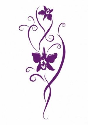 300x425 Japanese Orchid Drawing