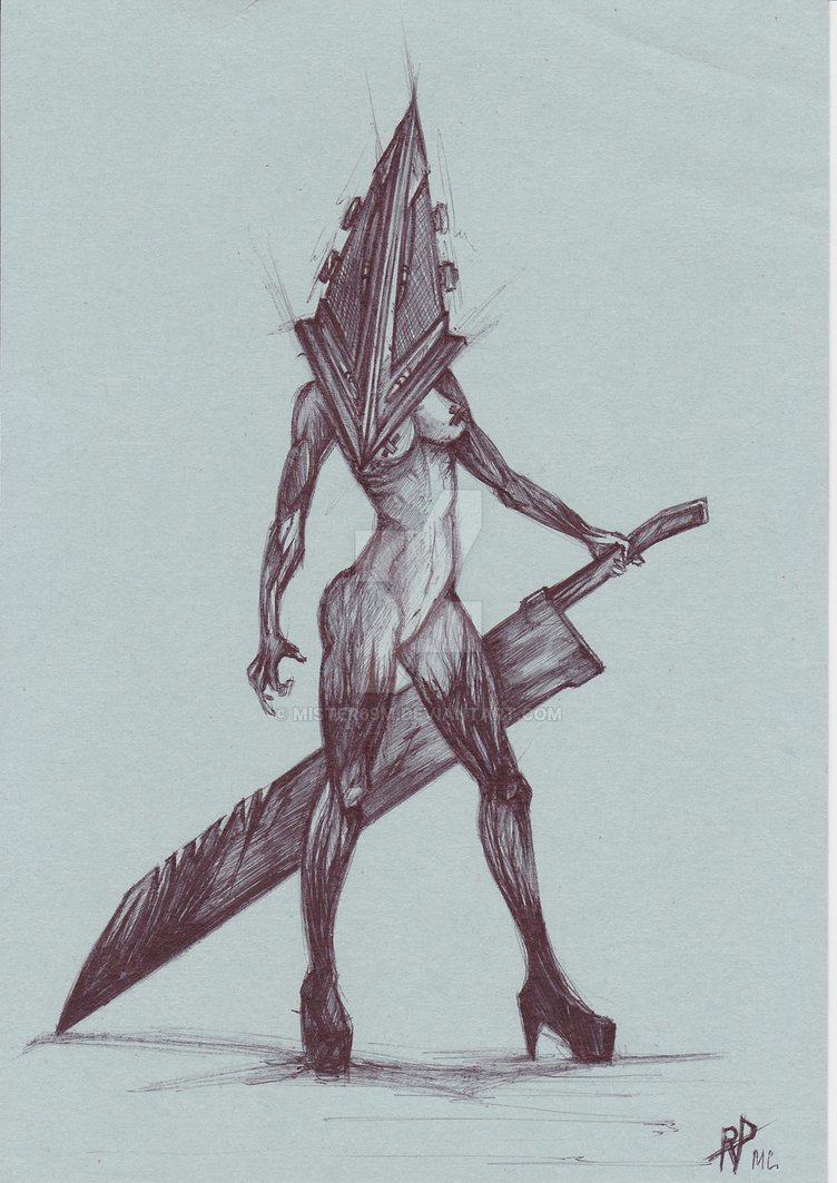 752x1063 Pyramid Head Girl By Mister69m