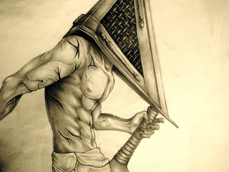 900x675 Pyramid Head By Silversunned