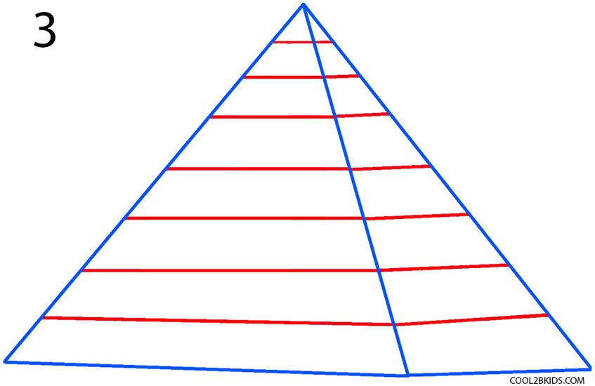 847x550 How To Draw A Pyramid (Step By Step Pictures) Cool2bkids
