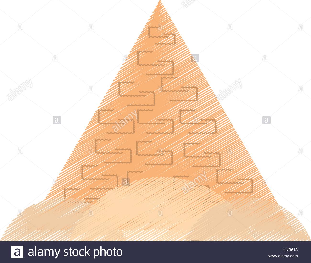 1300x1099 Drawing Travel Egyptian Pyramids Desert Stock Vector Art