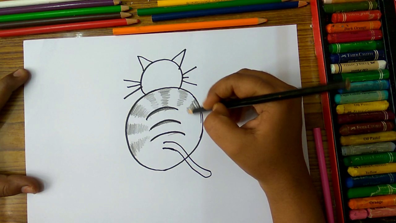 1280x720 How To Draw Cat From Alphabet Q Step By Step Very Easily