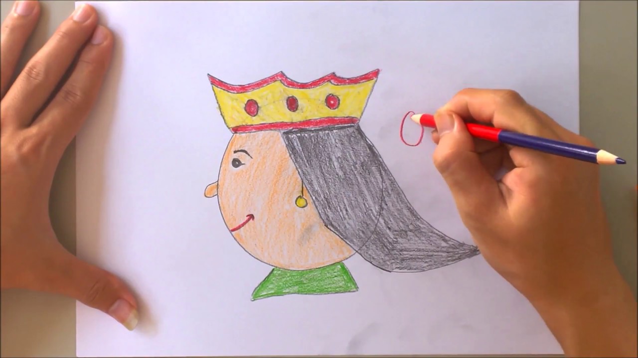 1280x720 How To Draw Queen With Letter Q The Alphabet Song