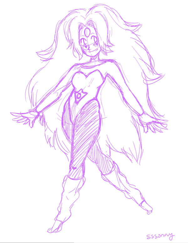 600x777 Rainbow Quartz Sketch By Sssonny