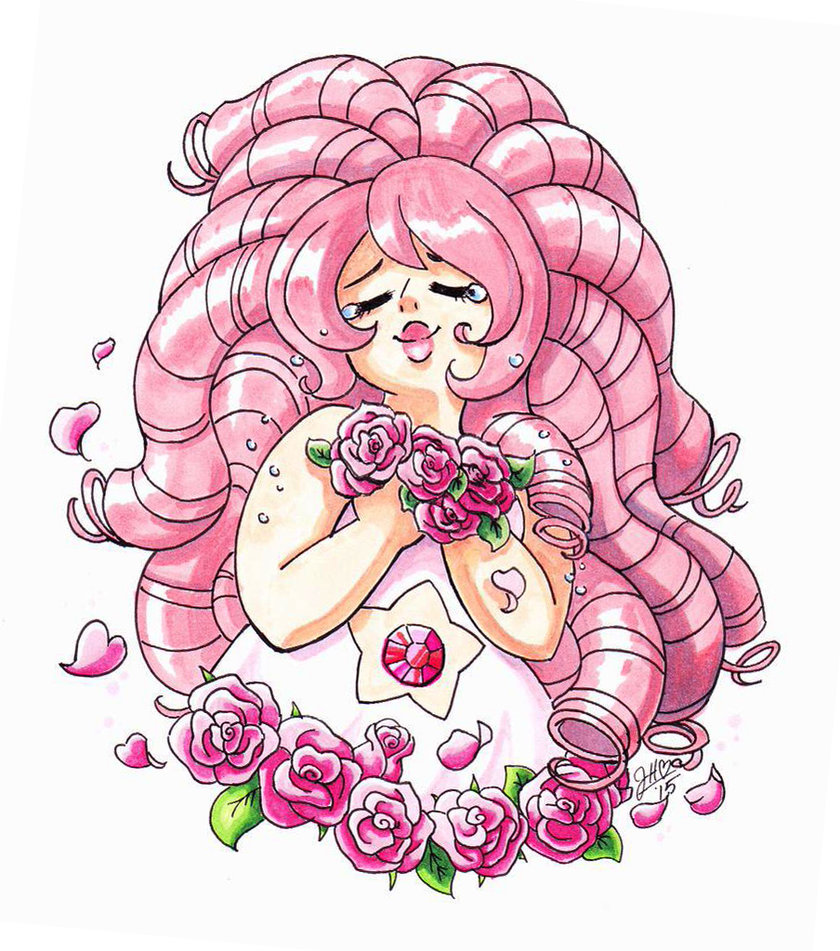840x951 Rose Quartz (Copic Marker Drawing) Repost By Chibi Jen Hen