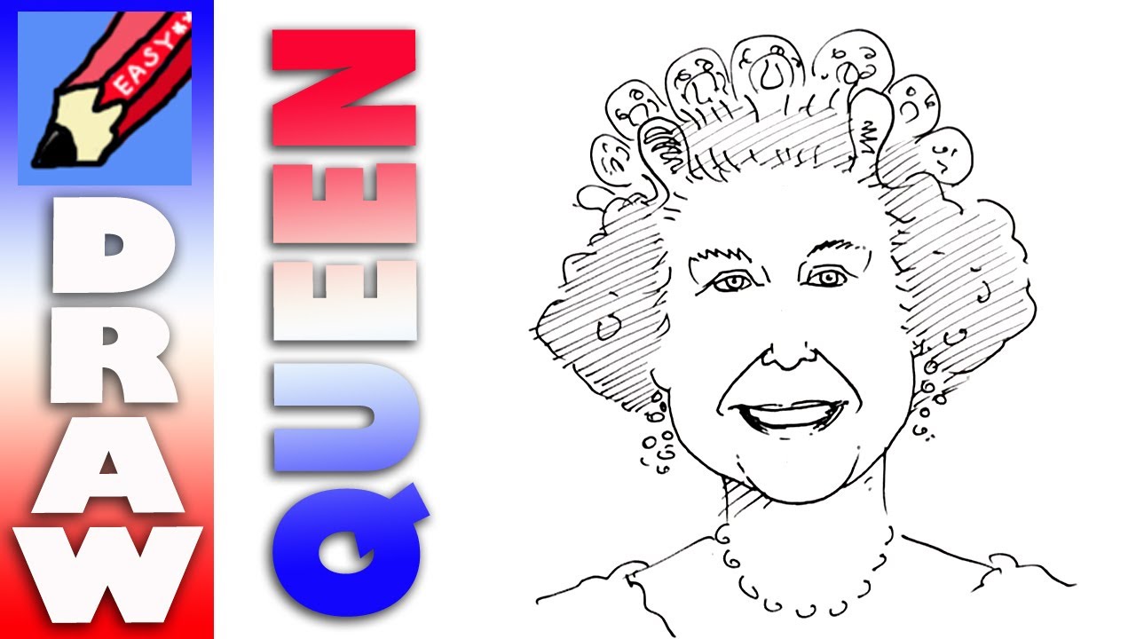 1280x720 Draw Queen Elizabeth Real Easy!