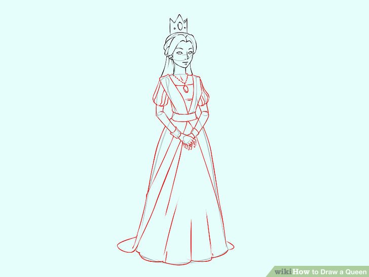 728x546 How To Draw A Queen (With Pictures)
