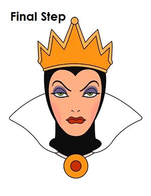 300x388 How To Draw The Evil Queen Draw Evil Queens