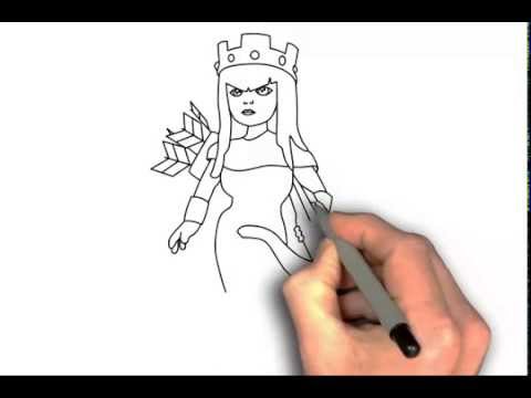 480x360 Drawing Tutorial How To Draw Clash Of Clans Characters Archer