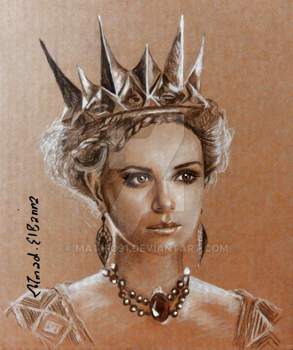 600x716 Ravenna The Evil Queen Drawing By Mathio91