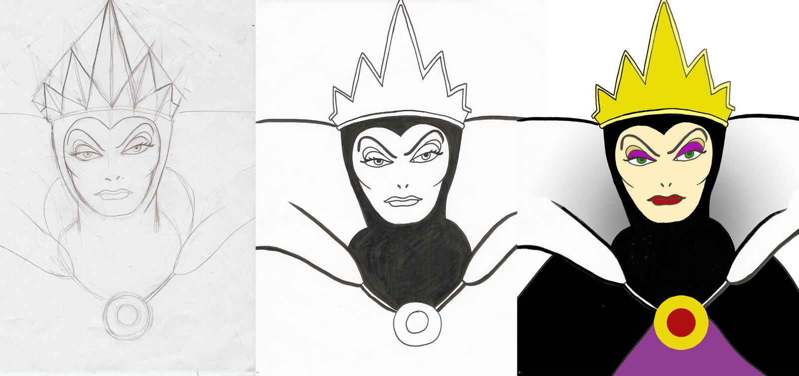 1600x753 Wicked Queen From Snow White By Disneyfreak19