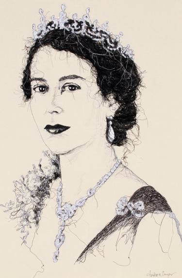 375x572 Queen Elizabeth Drawings For Sale Saatchi Art