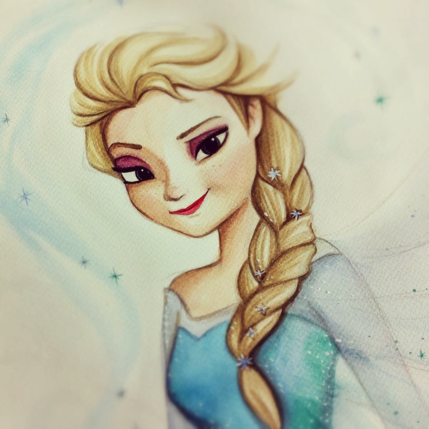 1440x1440 Elsa Frozen Painting Queen Elsa, Disney Frozen.