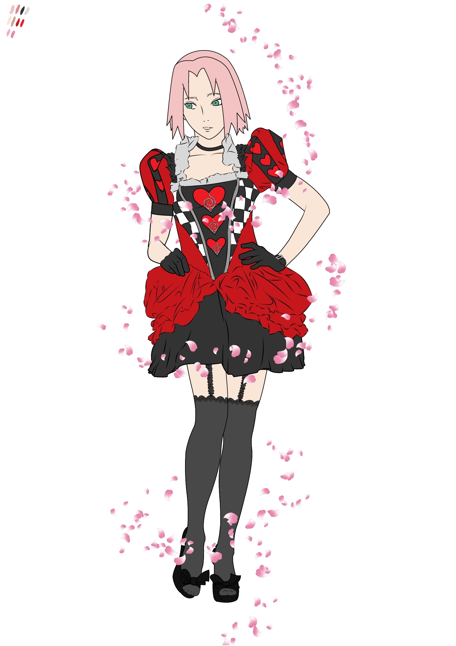 1518x2150 Sakura As The Queen Of Hearts (Concept Drawing) By Mad Mind