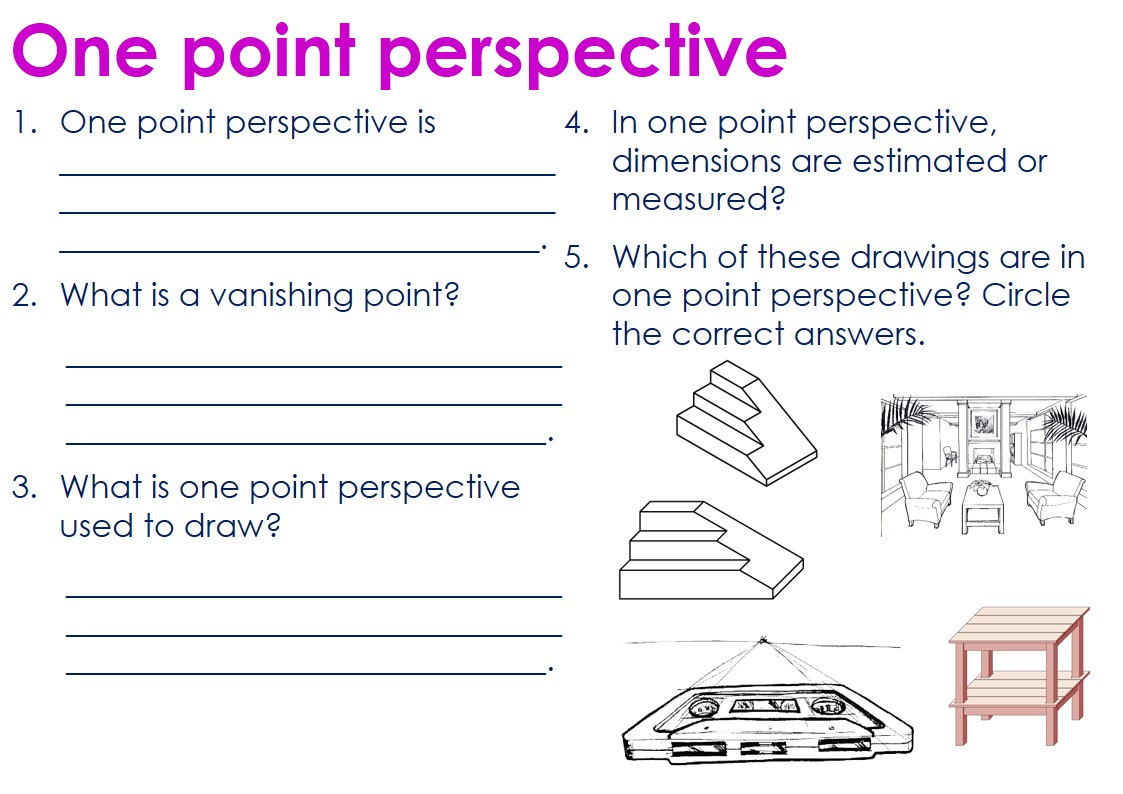 1123x794 One Point Perspective Questions Perspective