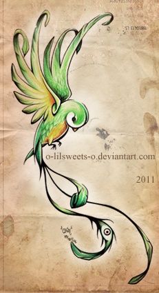 231x425 Quetzal Bird Tattoo Tattoo's Bird, Tattoo And Tatting
