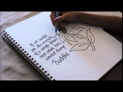 480x360 How To Draw A Flower + Inspirational Quote