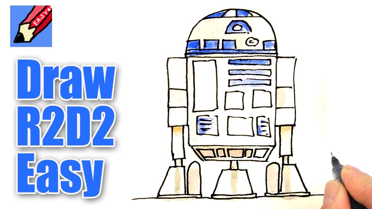 1280x720 How To Draw R2d2 Real Easy