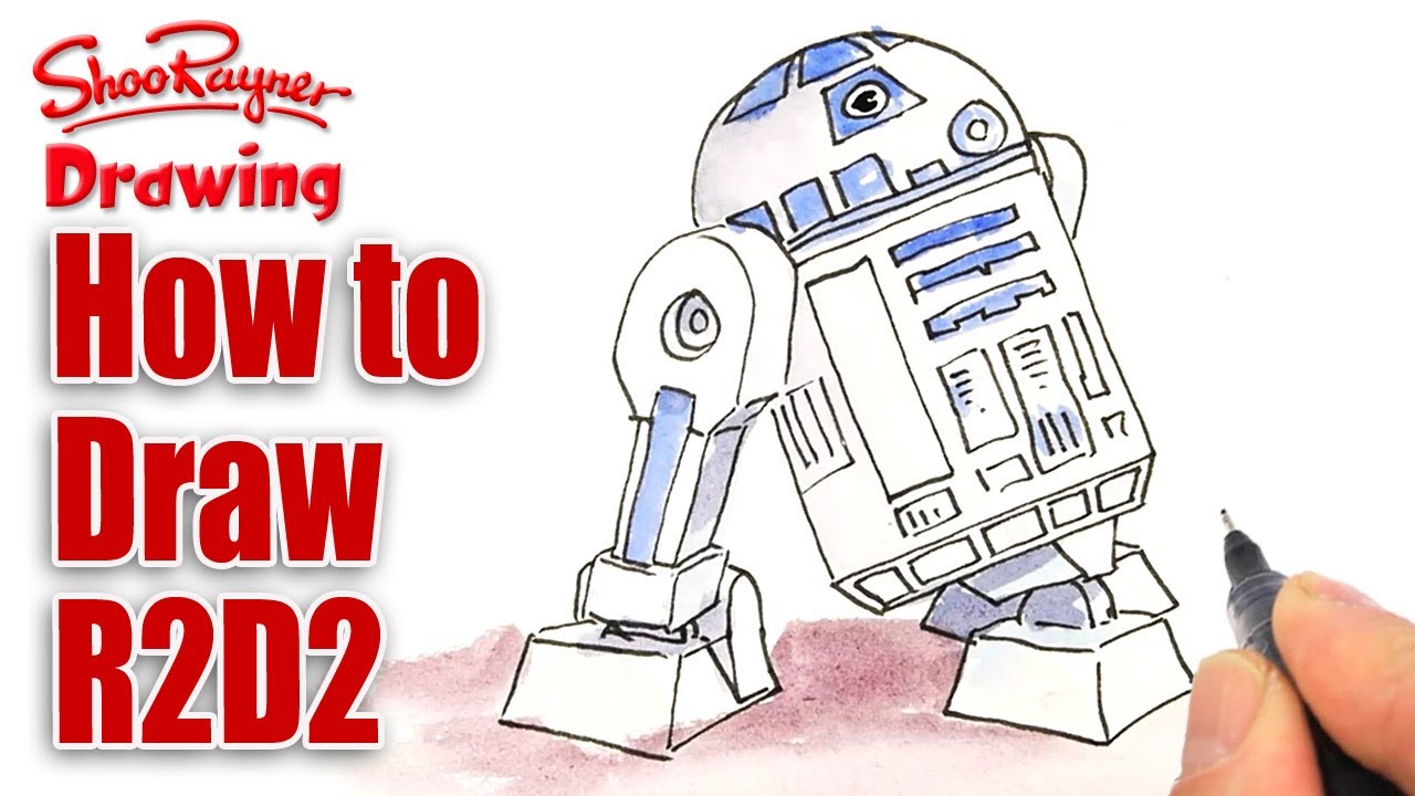1280x720 How To Draw R2d2 For Star Wars Day
