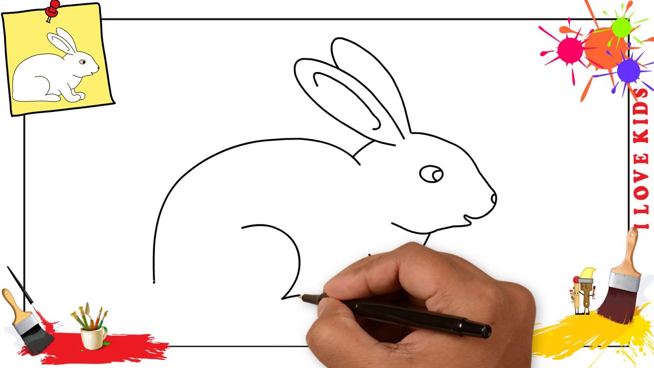 1280x720 How To Draw A Rabbit Simple Amp Easy Step By Step For Kids