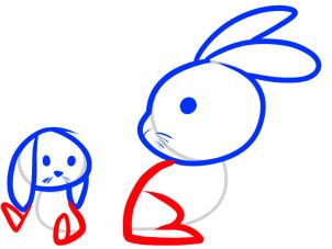 302x227 How To Draw How To Draw Rabbits For Kids