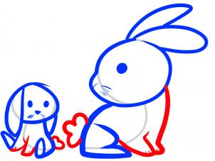 302x227 How To Draw How To Draw Rabbits For Kids
