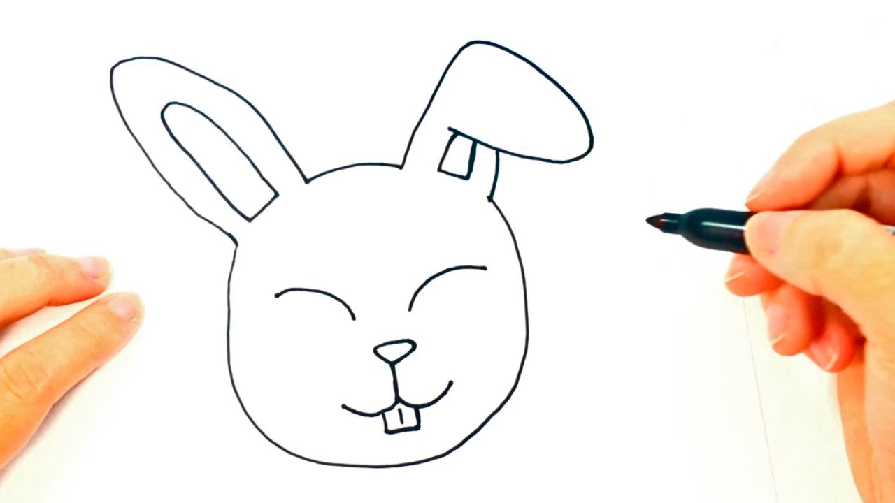 1280x720 How To Draw A Rabbit Rabbit Head Easy Draw Tutorial