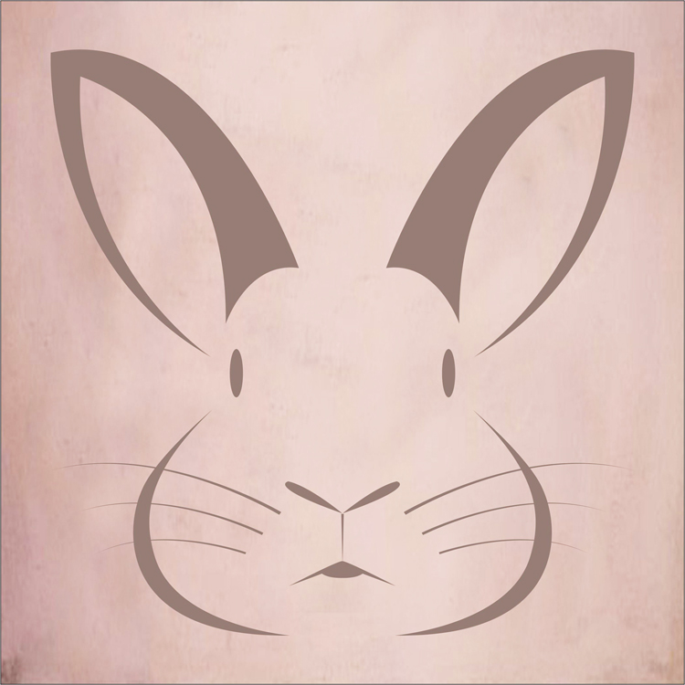 750x750 Bunny Rabbit Face