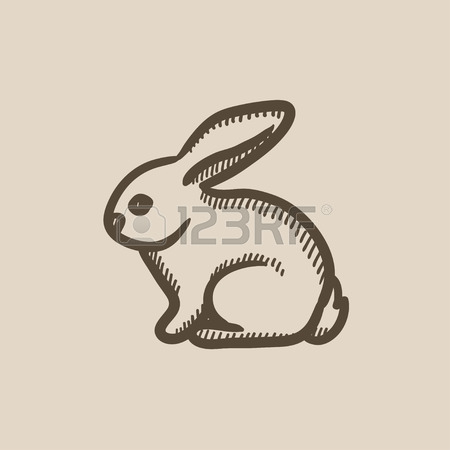 450x450 Rabbit Sketch Icon Set For Web, Mobile And Infographics. Hand