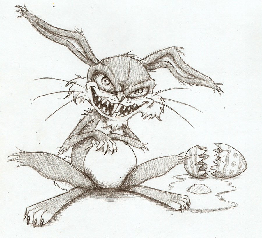 900x817 The Crazy Easter Bunny By Artisticdane