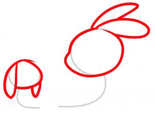 302x227 How To Draw How To Draw Rabbits For Kids