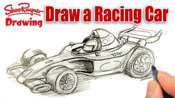 570x320 How To Draw A Race Car Cars Drawings Collection 49