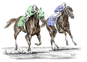 300x216 Thoroughbred Drawings Fine Art America