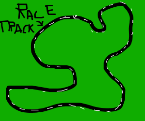 300x250 Racetrack (Drawing By Geobel)
