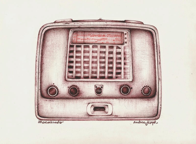 800x589 Andrea Joseph's Sketchblog How To Upcycle And Old Radio (Drawing)