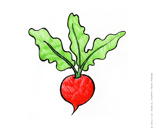 600x507 Little Sunny Studio Radish Drawing