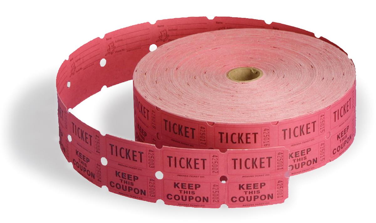 1200x713 Raffle Tickets, 2x2 Roll Double Drawing Coupon