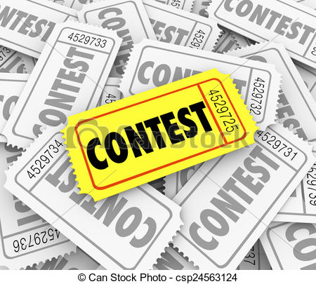 450x405 Contest Word Ticket Pile Win Raffle Fund Raiser Prize Clip Art