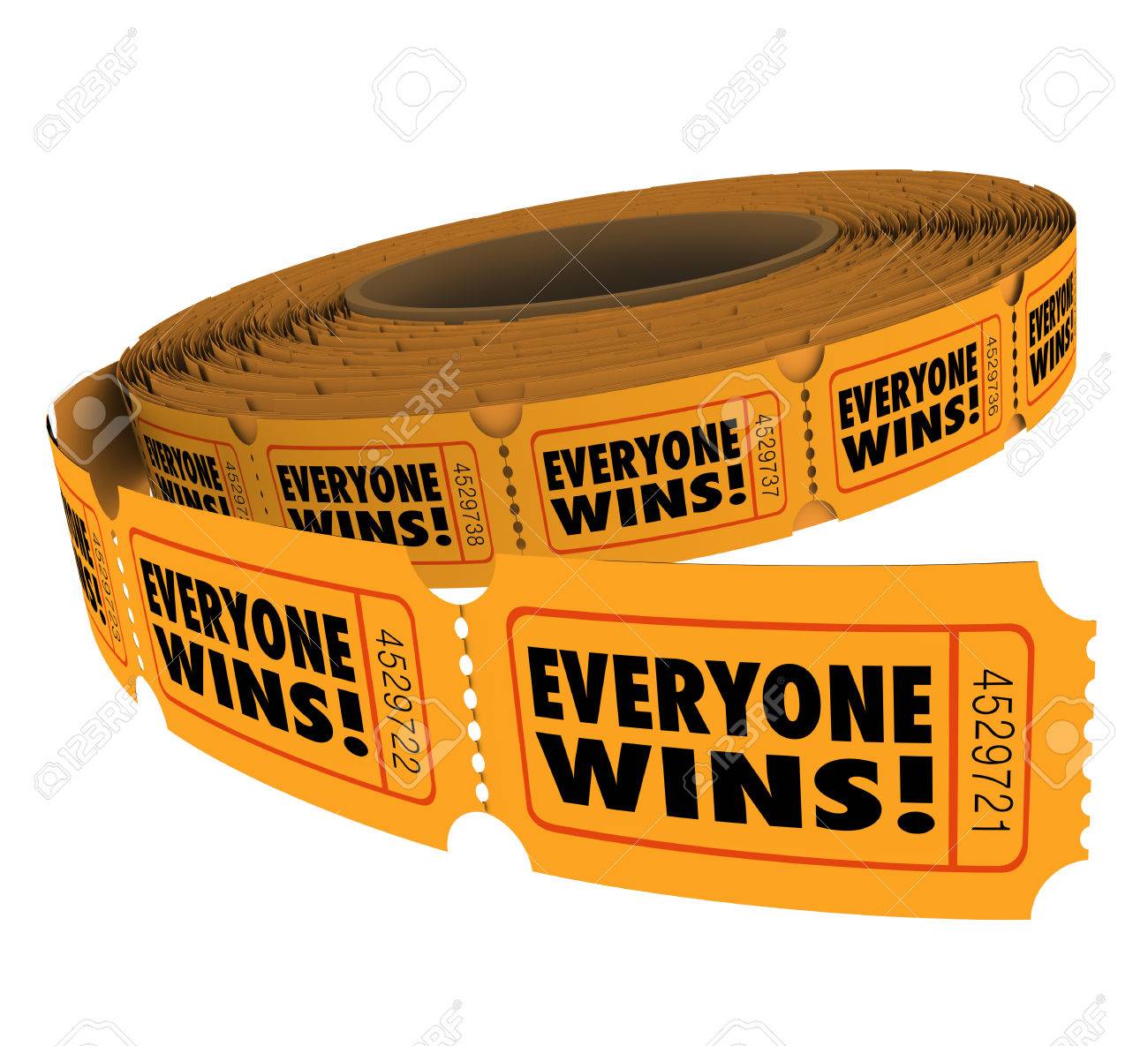 1300x1185 Everyone Wins Words On Raffle Tickets In A Fundraiser Where