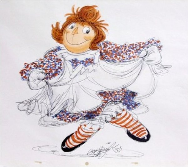 600x536 Raggedy Ann And Andy Glenn Curtis Schmitz Original Concept Ink