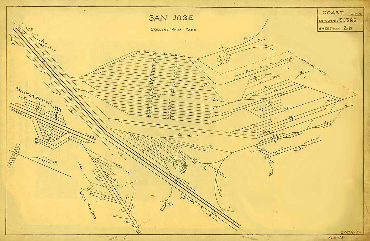 1200x783 Timetables And Maps Southern Pacific In San Jose