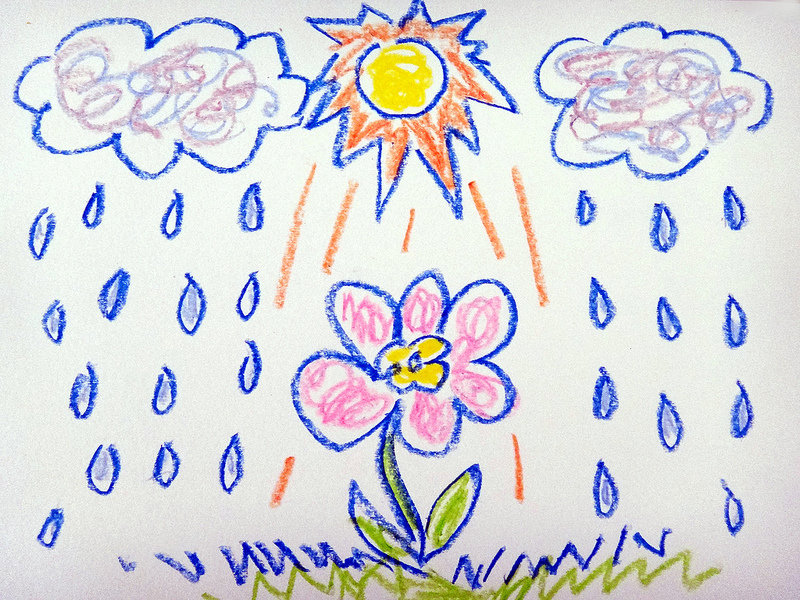 Rain Drawing For Kids at Free for