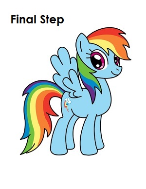 300x388 How To Draw Rainbow Dash