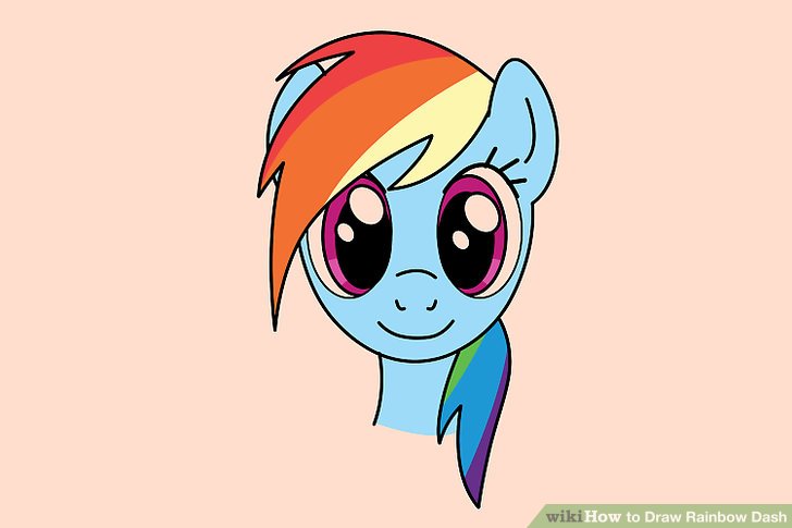 728x485 4 Ways To Draw Rainbow Dash