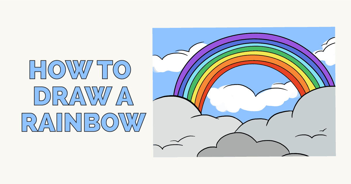 1200x628 How To Draw A Rainbow