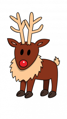 215x382 How To Draw Reindeer, Santa, Christmas, Easy Step By Step Drawing